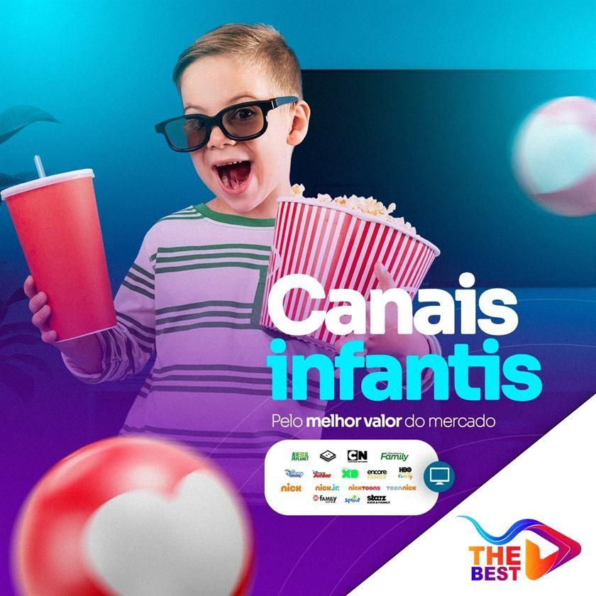 Canais infantis pelo melhor valor do mercado: Cartoon Network, Discovery Kids, Nick e mais